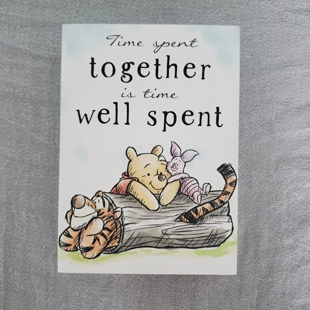 Disney Winnie the Pooh 'Time Spent Together' Wall Art - White